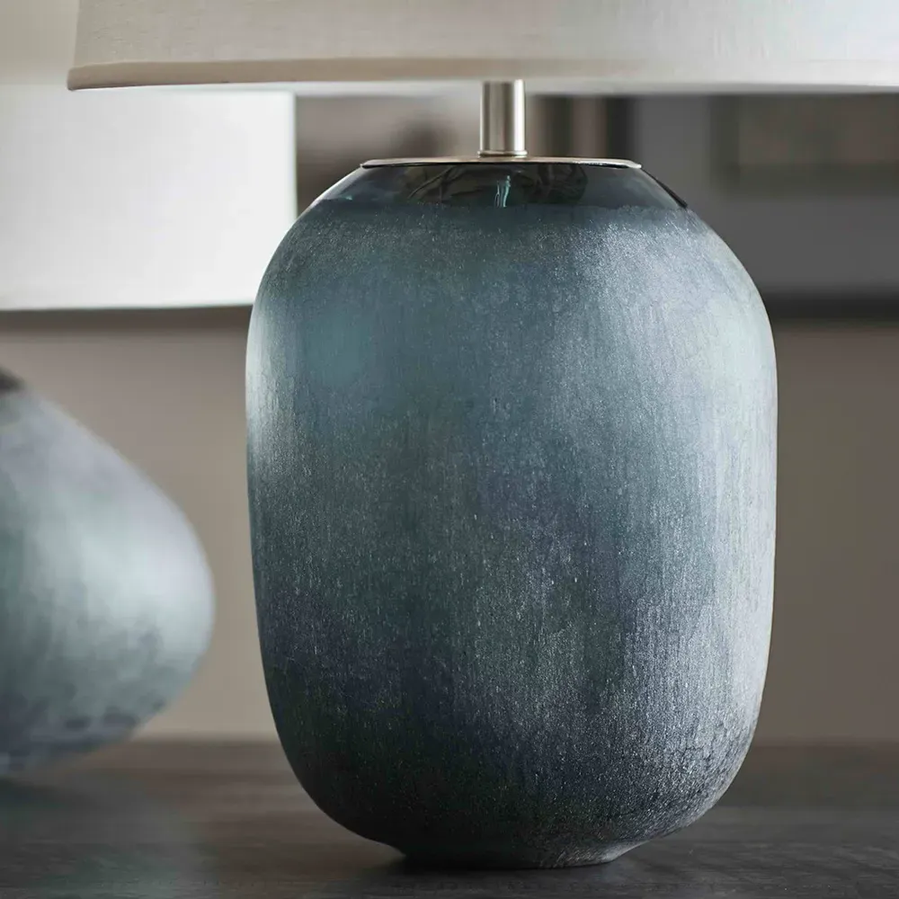 Mykonos Bedside Table Lamp - Teal Green, Glass
