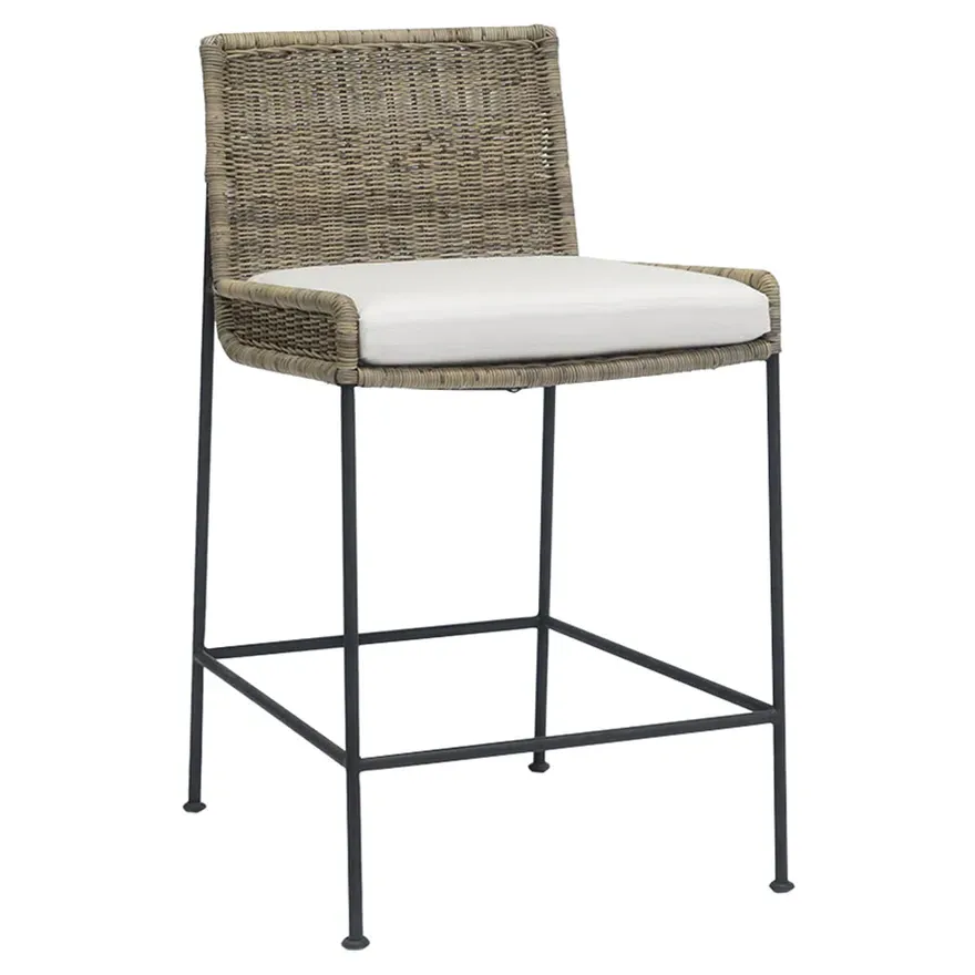 Nora Counter Stool - Brown, Rattan image