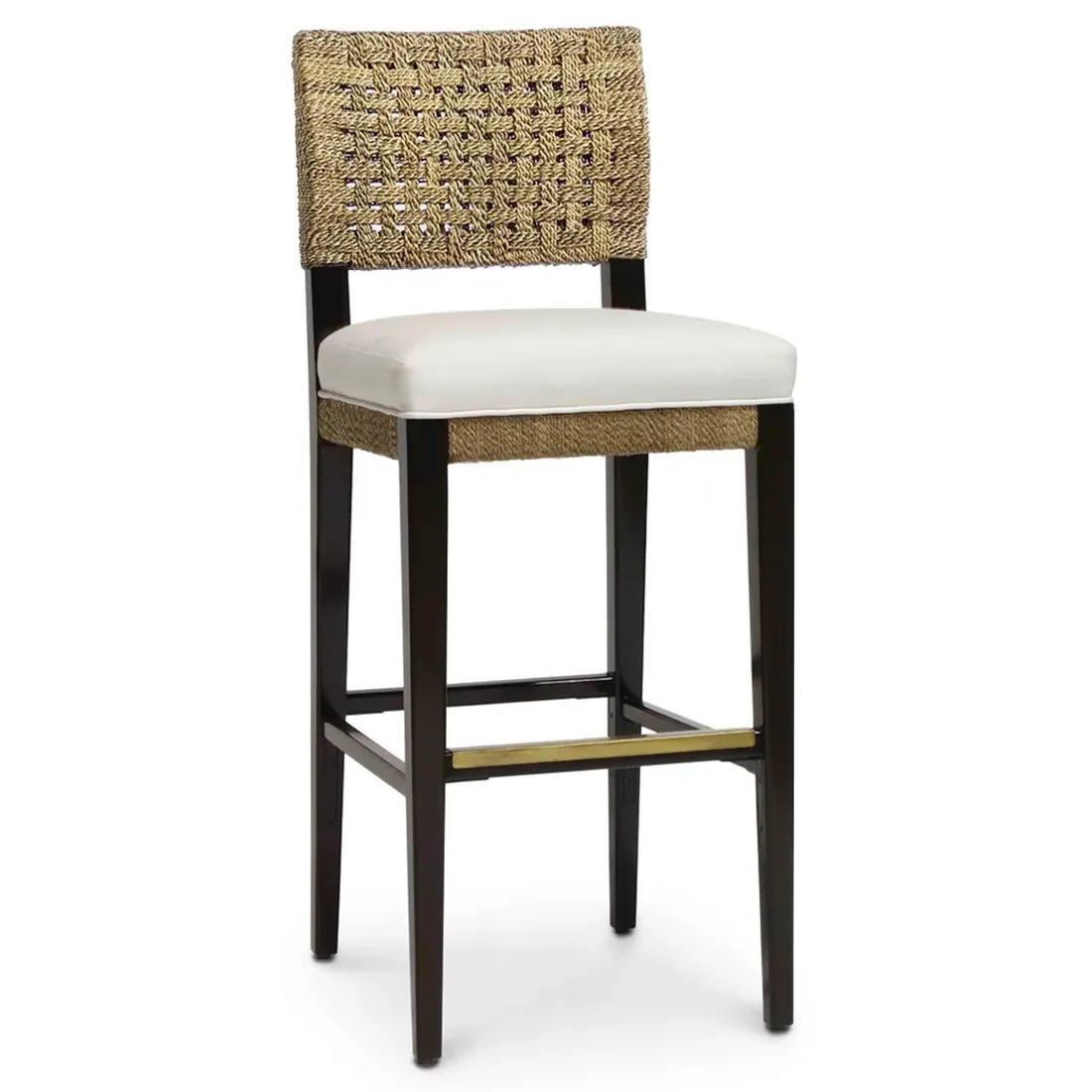 Panamawood Performance Bar Stool - Brown, Seagrass