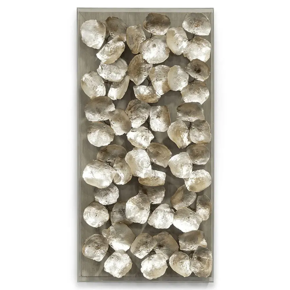Playa Cultured Oyster Shell Wall Art - Grey, Acrylic image