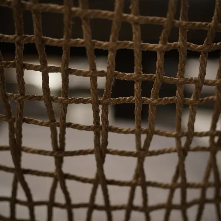 Pratt Woven Jute Rope Side Chair - Espresso, Linen