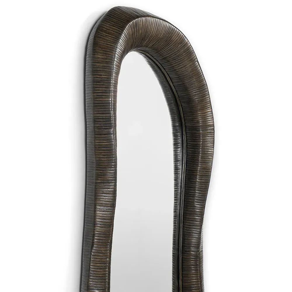 Ravenna Full Length Floor Mirror - Cocoa, Rattan