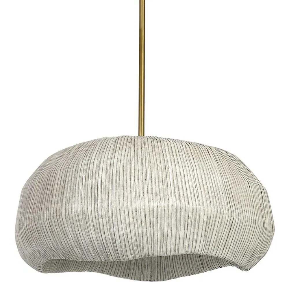 Ravenna Large Pendant Light - Whitewash, Rattan