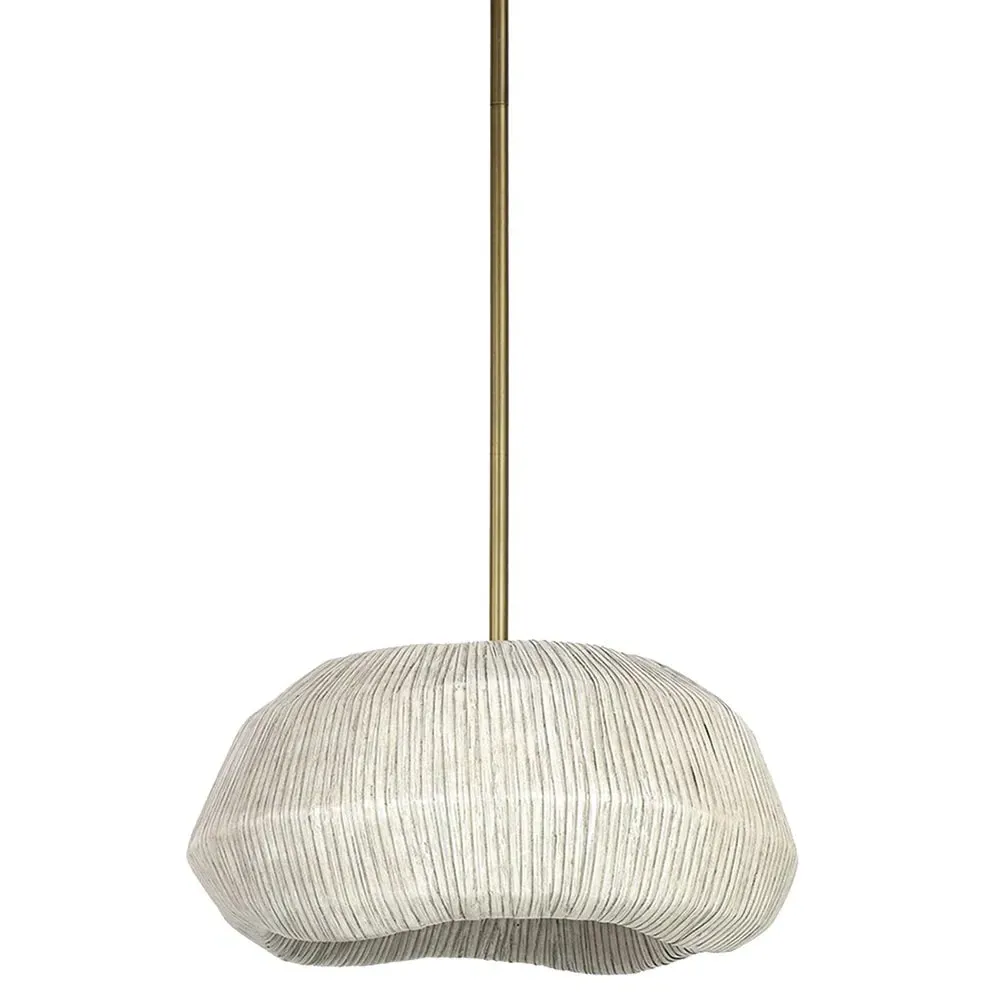 Ravenna Small Pendant Light - Whitewash, Rattan image
