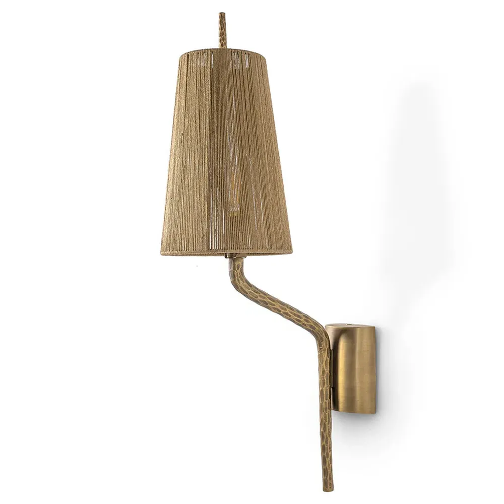 Renee Single Sconce - Natural, Jute