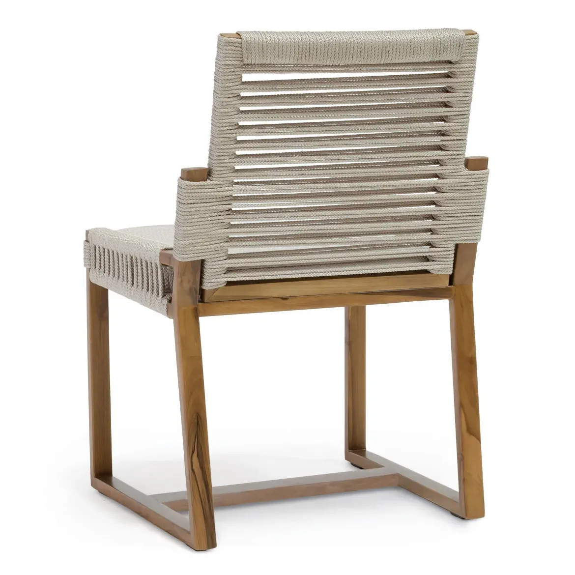 San Martin Outdoor Side Chair - Sand, Teak