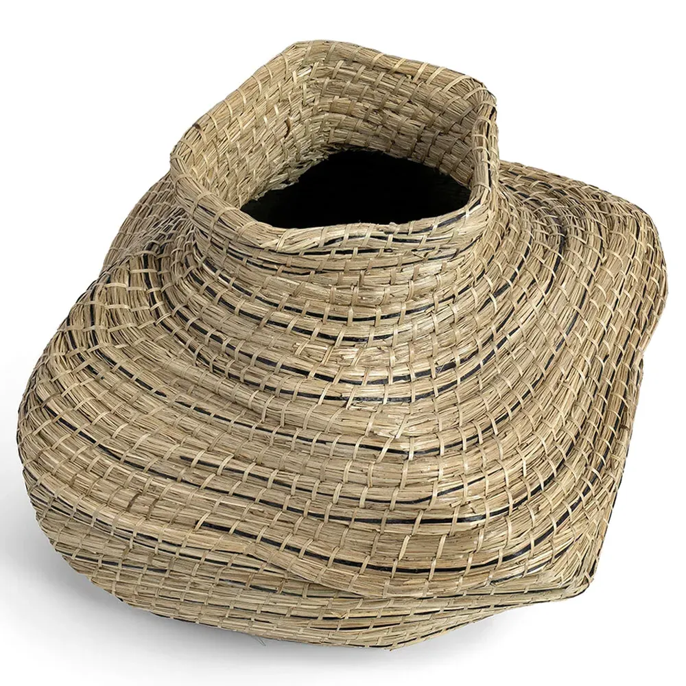 Santa Fe Short Floor Basket - Natural, Seagrass