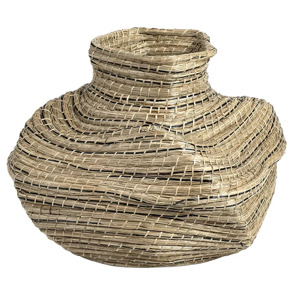 Santa Fe Short Floor Basket - Natural, Seagrass image