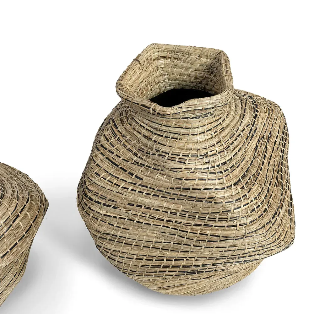 Santa Fe Tall Floor Basket - Natural, Seagrass