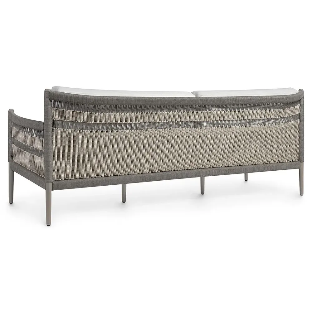 St George Outdoor Sofa - Grey, Woven Rope