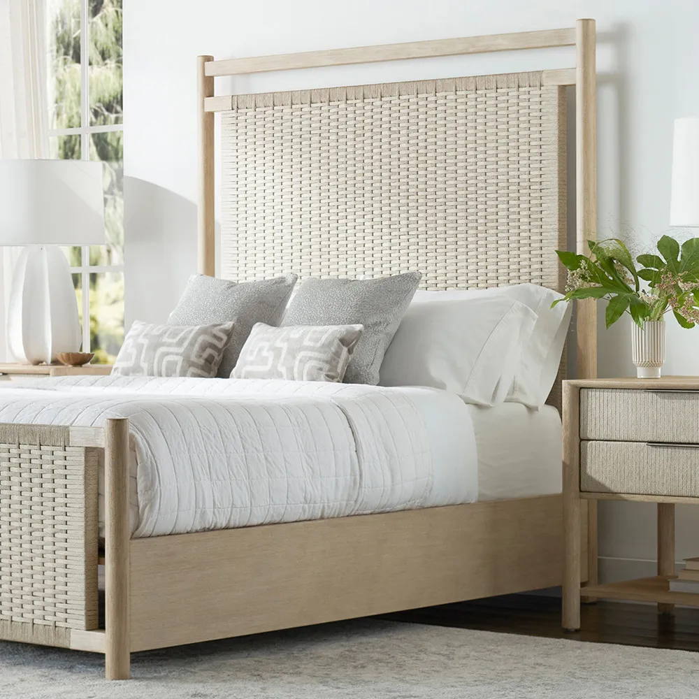 St. Helena King Size Bed Frame - Off White, Wood