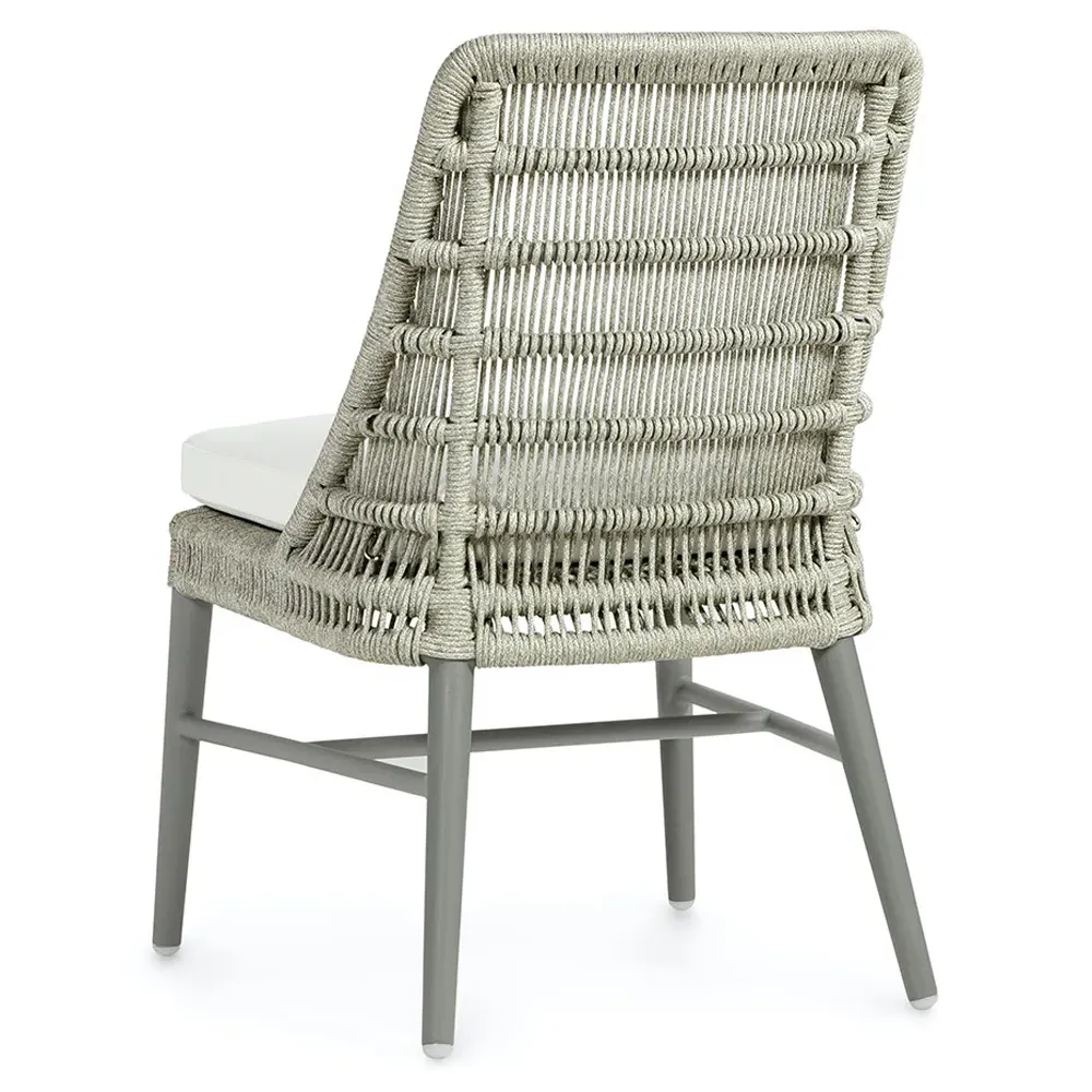Stewart Outdoor Dining Side Chair - Grey, Aluminum