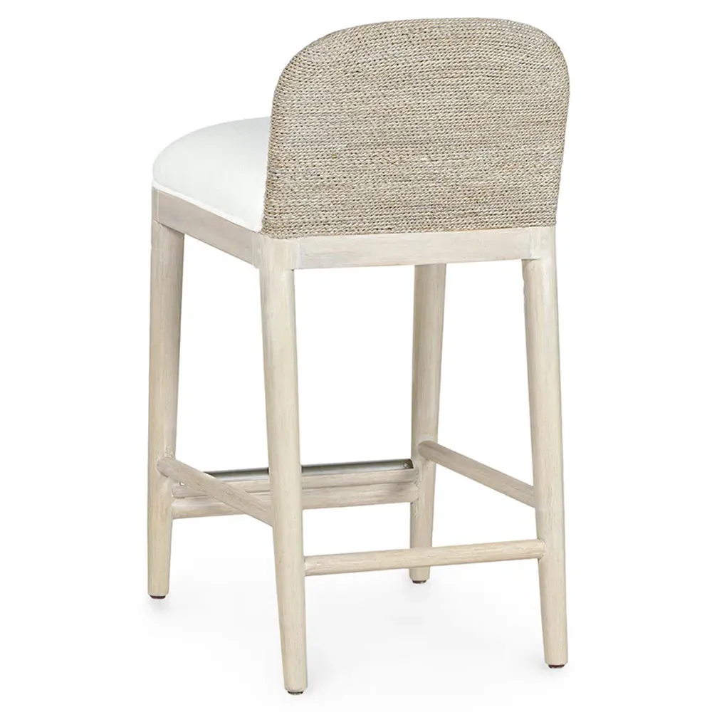 Surrey Counter Stool - White, Hardwood
