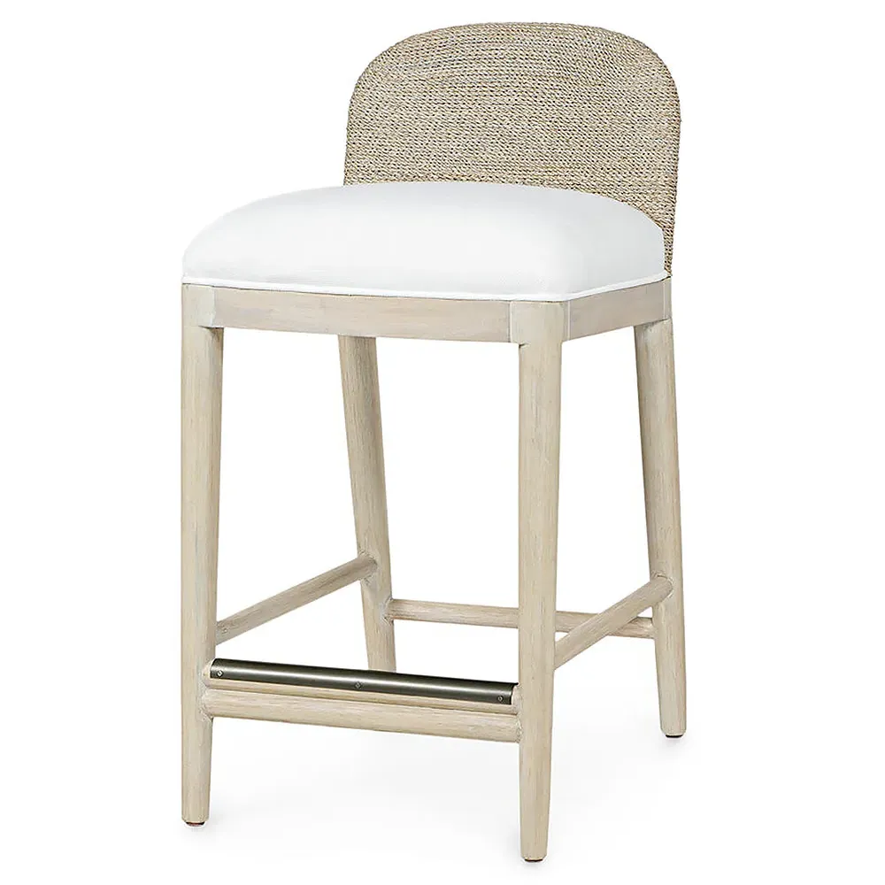 Surrey Counter Stool - White, Hardwood image