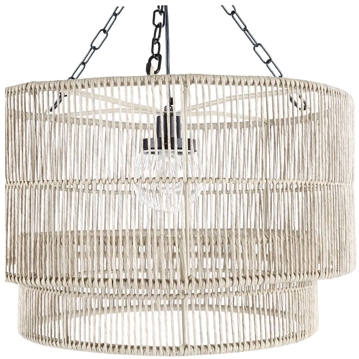 Tanner Drum Pendant Light - Natural, Wicker