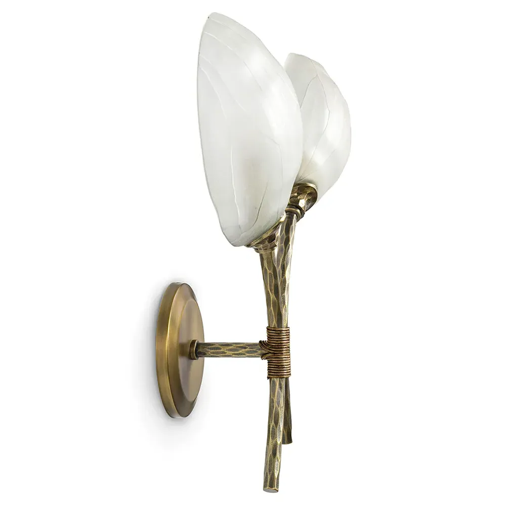 Terrence Left Wall Sconce - Brass, Metal