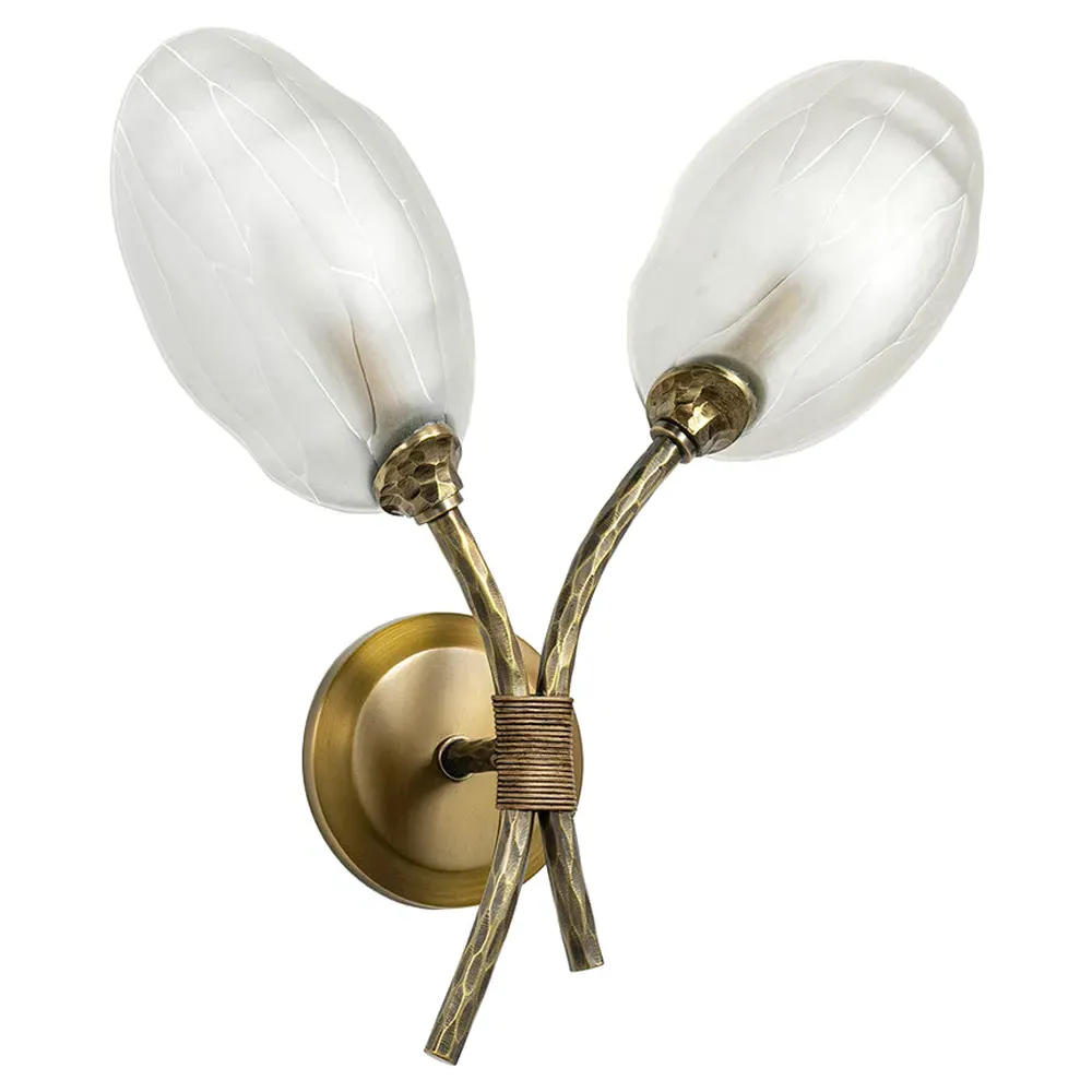 Terrence Left Wall Sconce - Brass, Metal image
