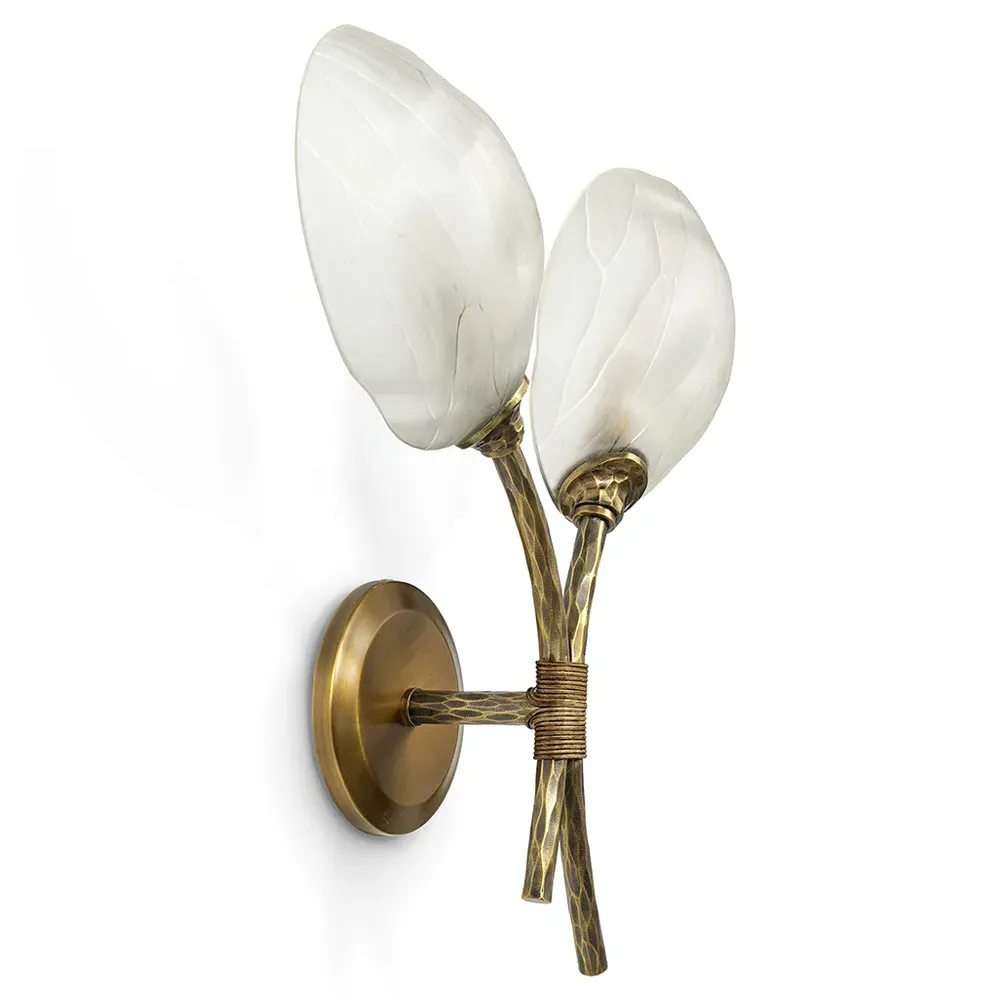 Terrence Right Wall Sconce - Brass, Metal