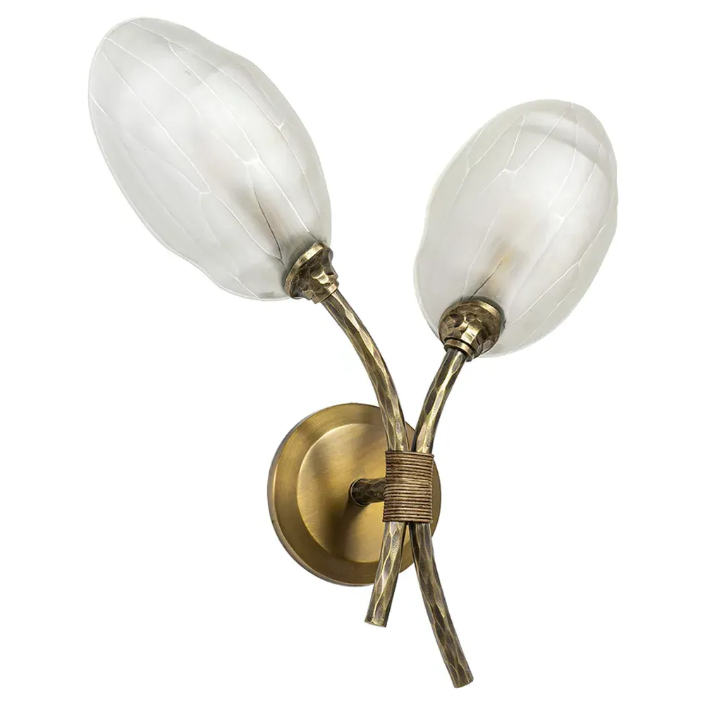 Terrence Right Wall Sconce - Brass, Metal