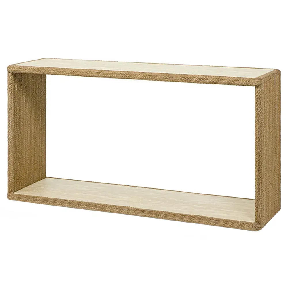 Venice Rectangular Console Table - Beige, Travertine image