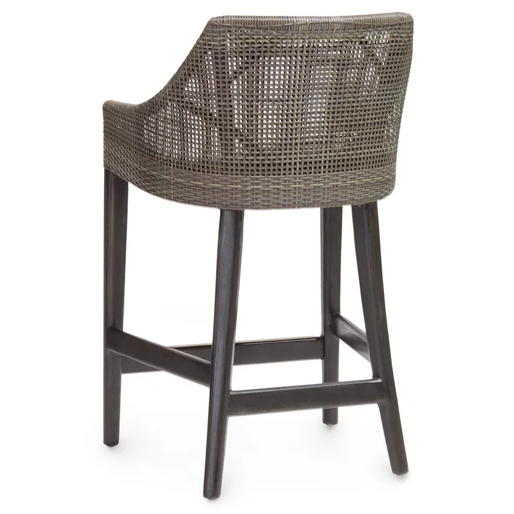 Vincent Counter Stool - Grey, Rattan