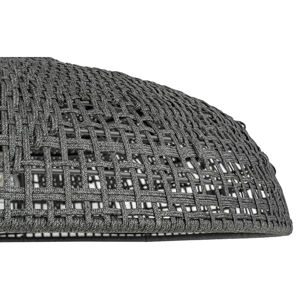 Westerly 42" Outdoor Chandelier - Charcoal, Aluminum