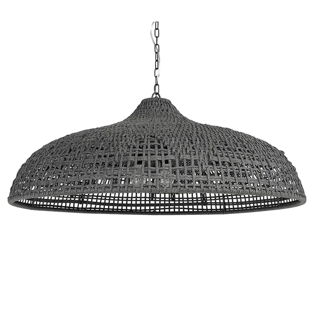 Westerly 42" Outdoor Chandelier - Charcoal, Aluminum image