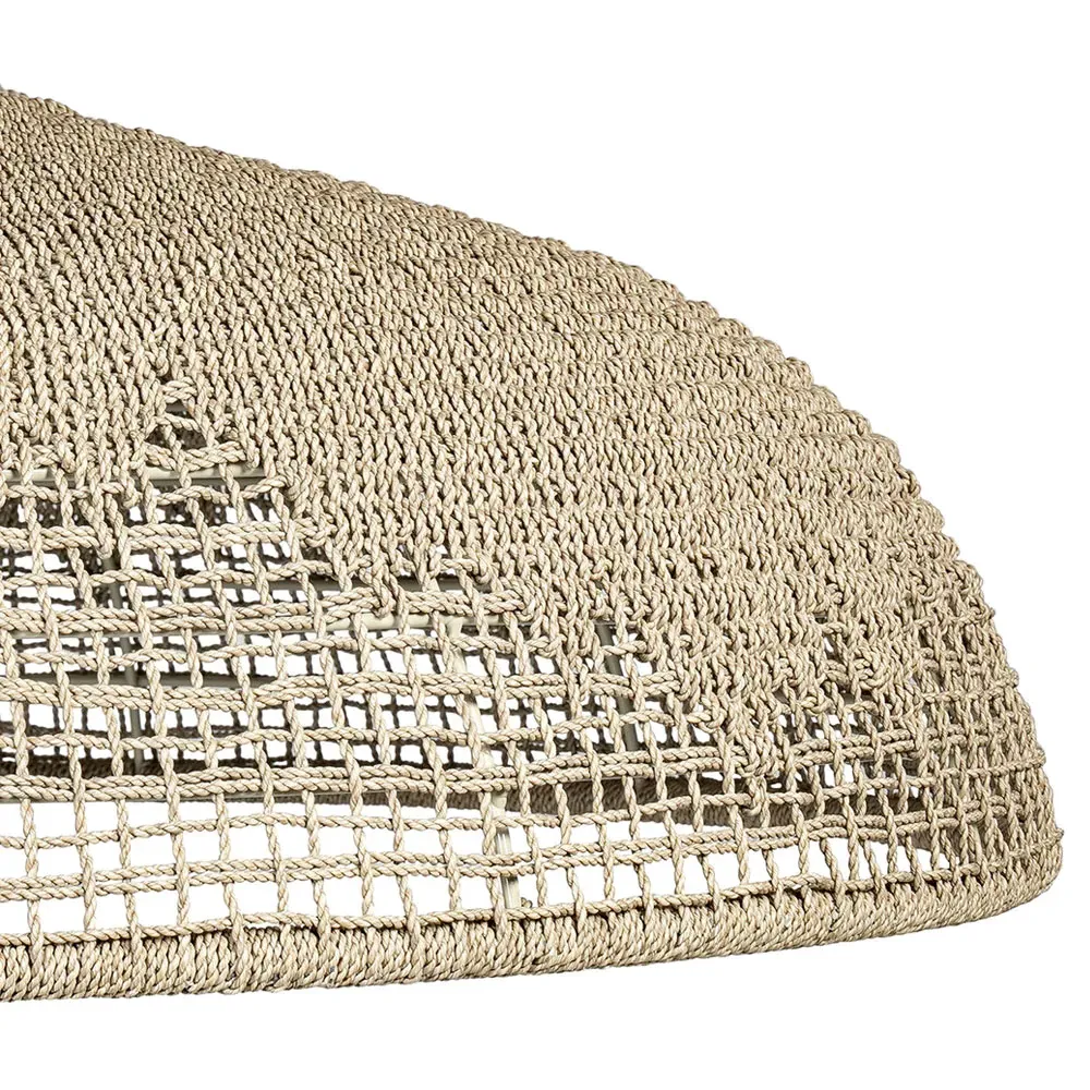 Westerly 42" Outdoor Chandelier - Oatmeal, Aluminum