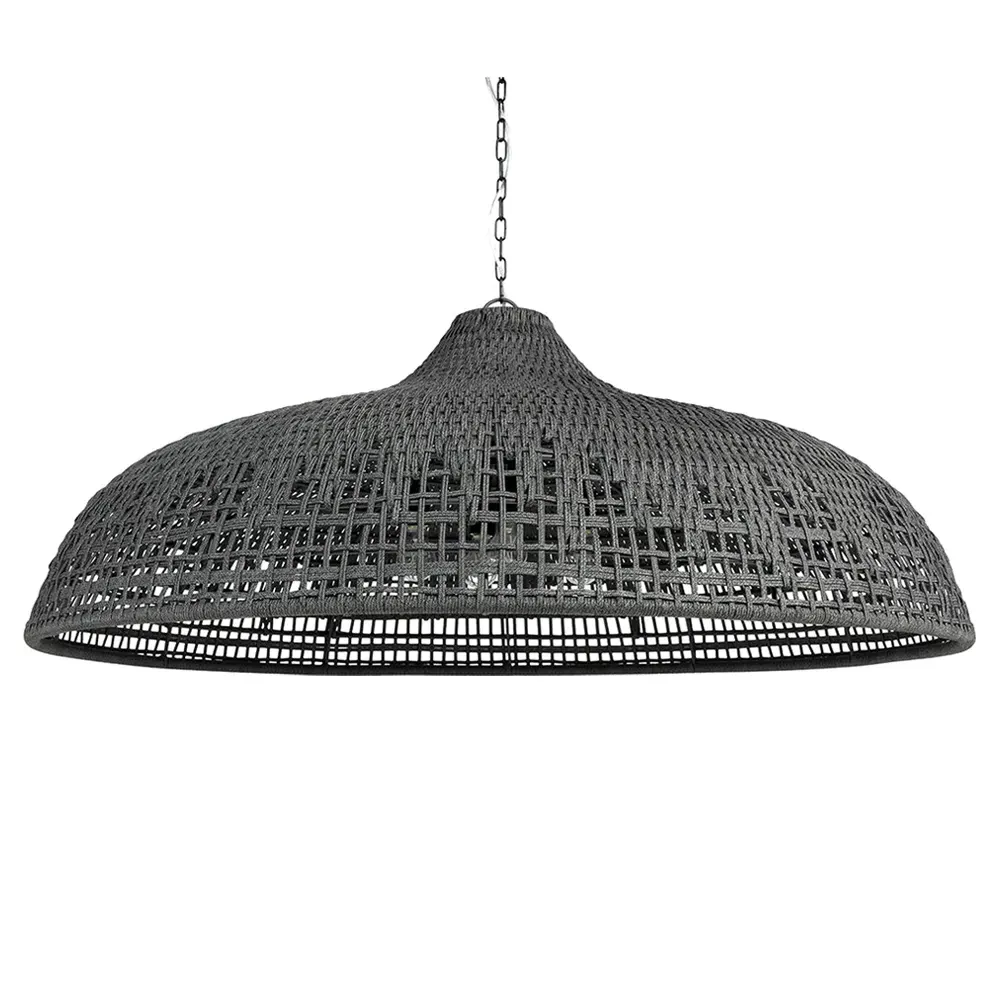 Westerly 54" Outdoor Chandelier - Charcoal, Aluminum