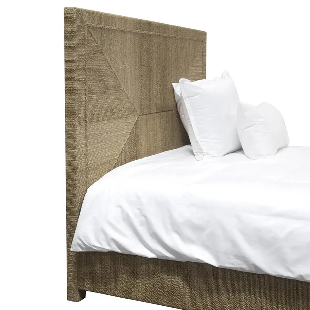 Woodside King Size Bed Frame - Natural, Rope