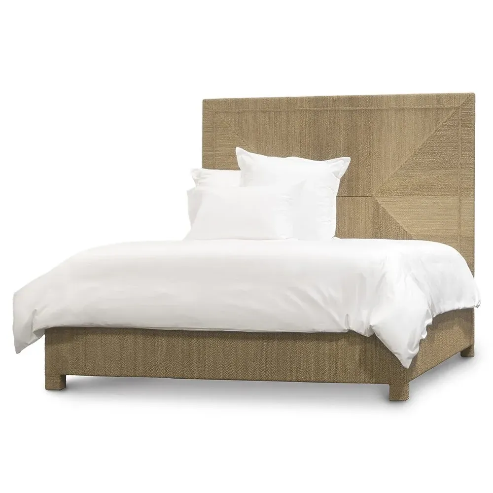 Woodside King Size Bed Frame - Natural, Rope