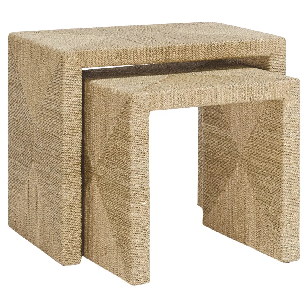 Woodside Nesting Tables Set - Natural, Seagrass Rope image