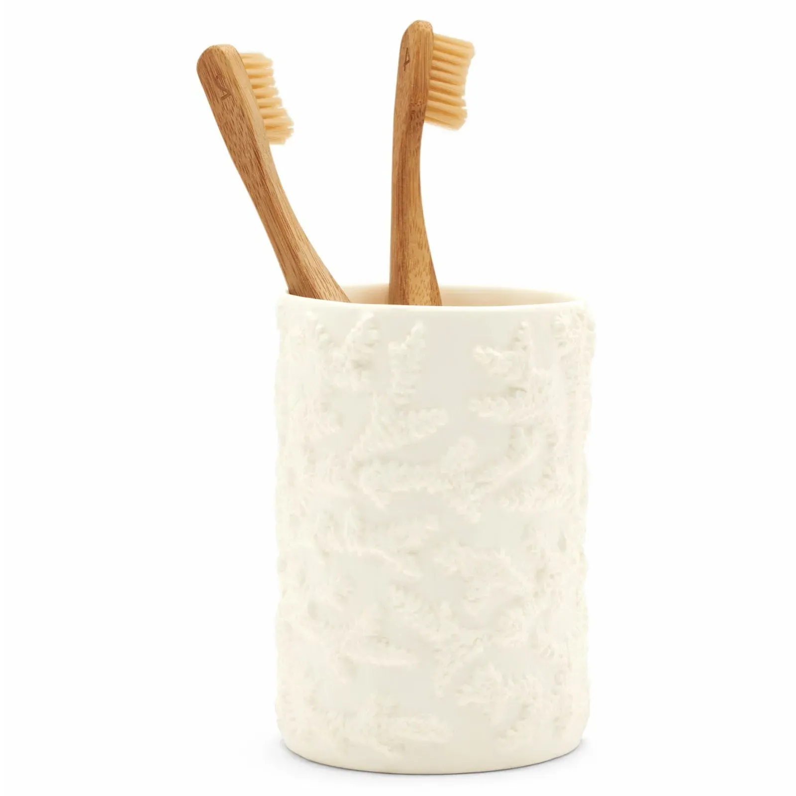 Alanya Brush Holder - White, Porcelain image