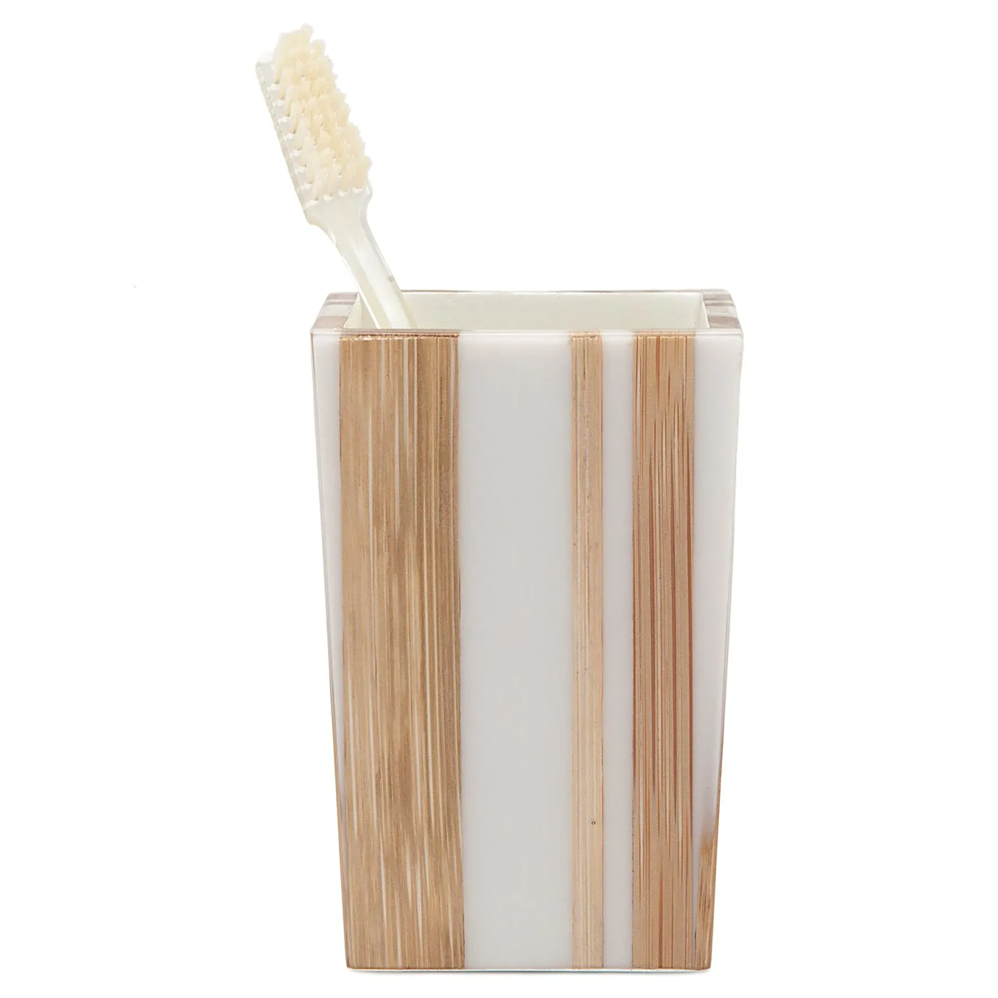 Ashford Brush Holder - Brown, Bamboo