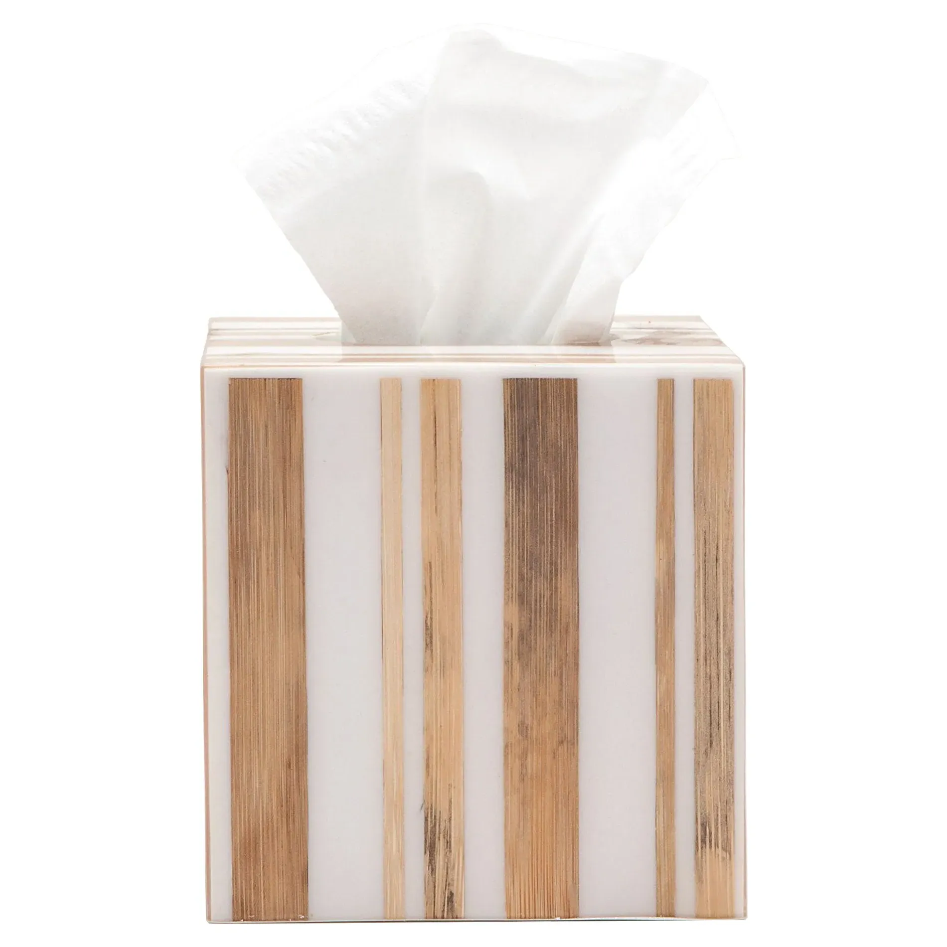 Ashford Tissue Box - Brown, Bamboo