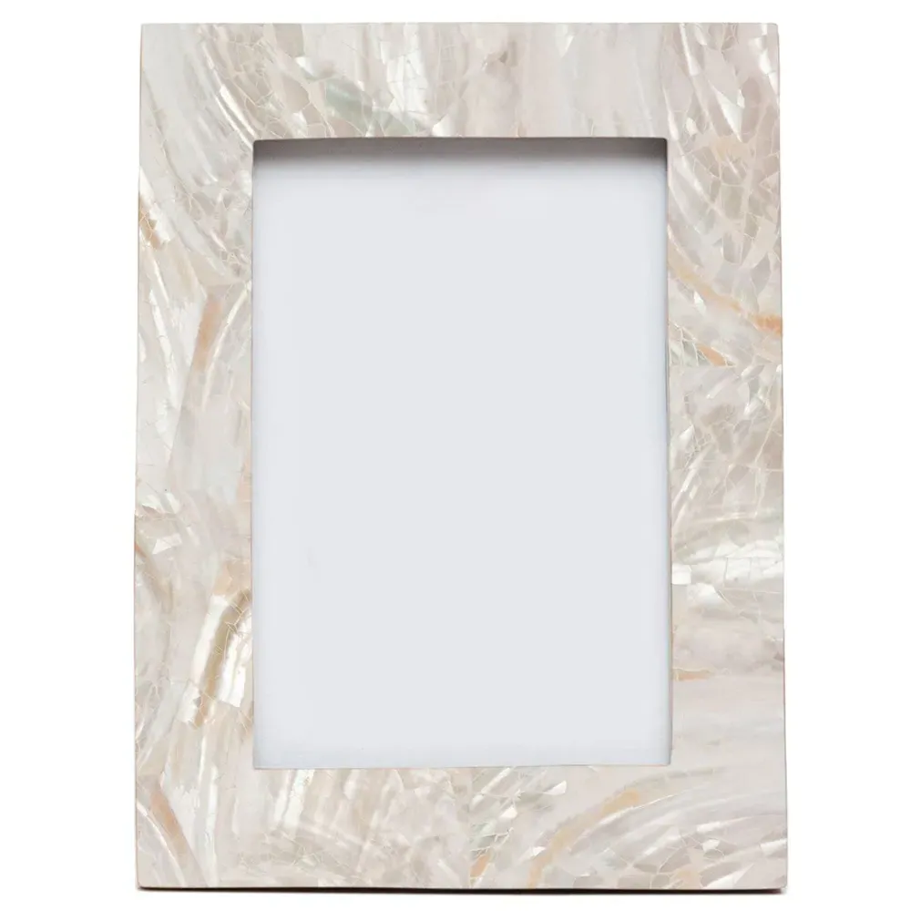 Aurora 4x6 Picture Frame - Cream, Kabibe Shell image