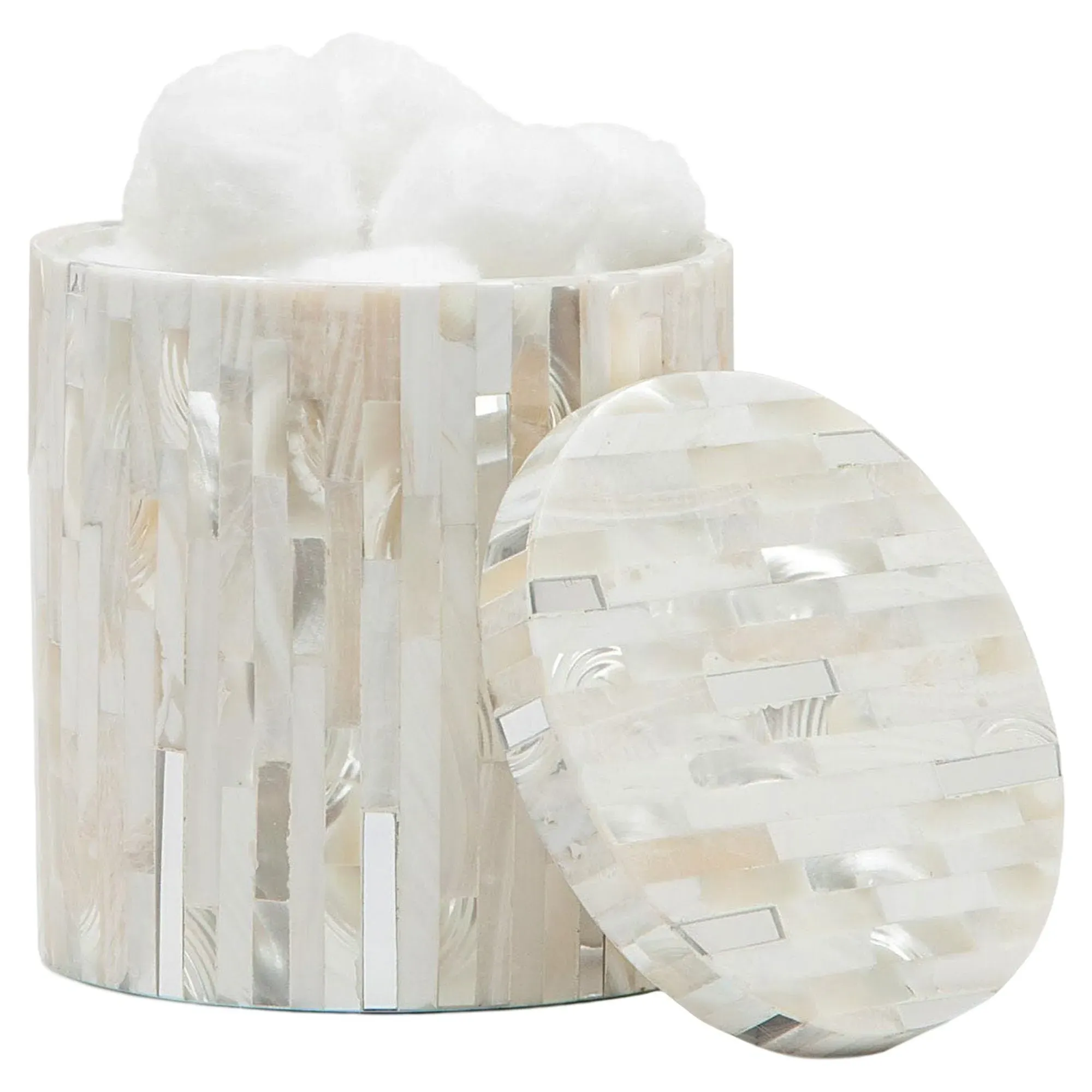 Cortona Shell Canister - Silver