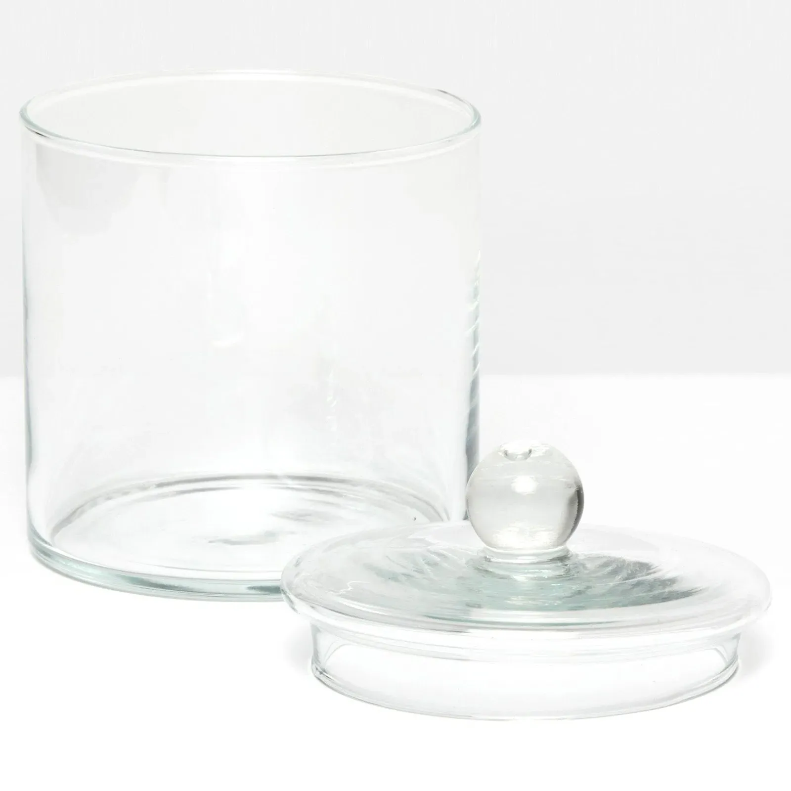 Darby Large Glass Canister - Clear