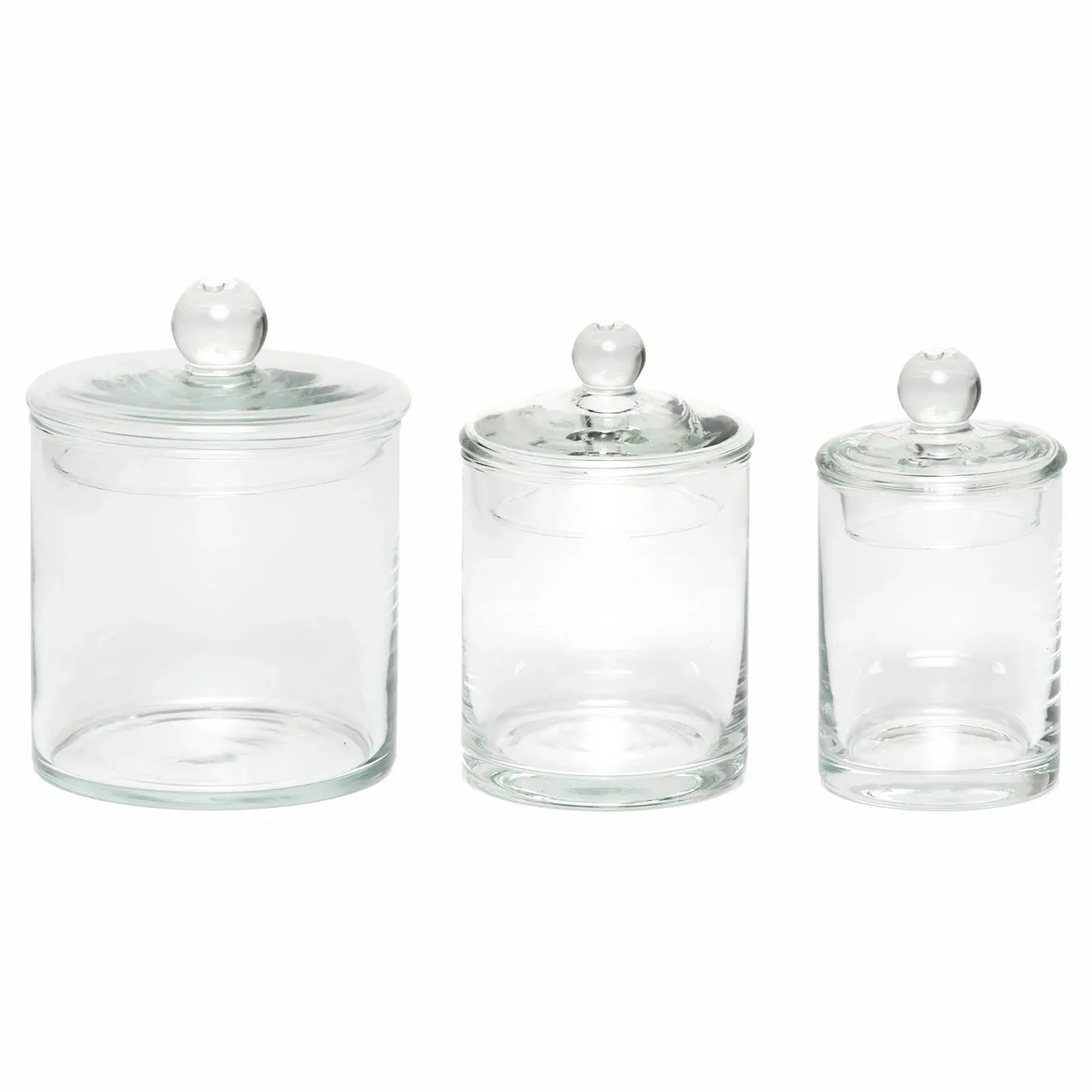 Darby Small Glass Canister - Clear