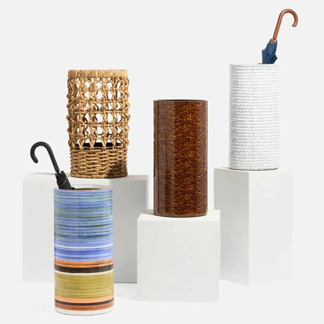 Delray Umbrella Stand - Natural, Water Hyacinth