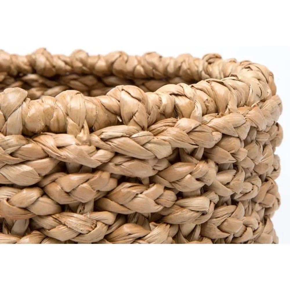 Destin Round Waste Basket - Brown, Seagrass