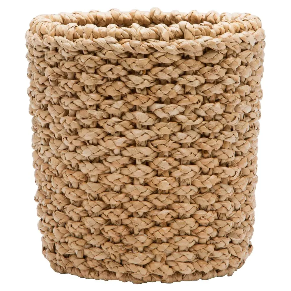 Destin Round Waste Basket - Brown, Seagrass