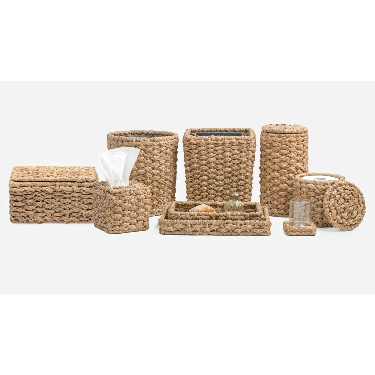 Destin Tissue Box - Brown, Seagrass