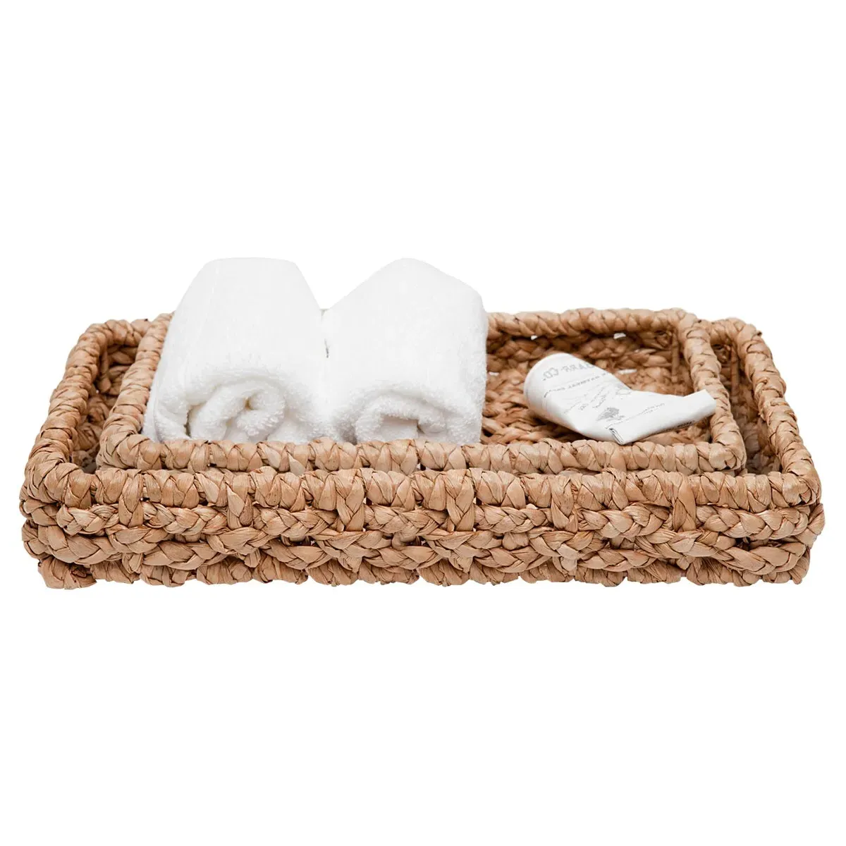 Destin Tray Set of 2 - Brown, Seagrass