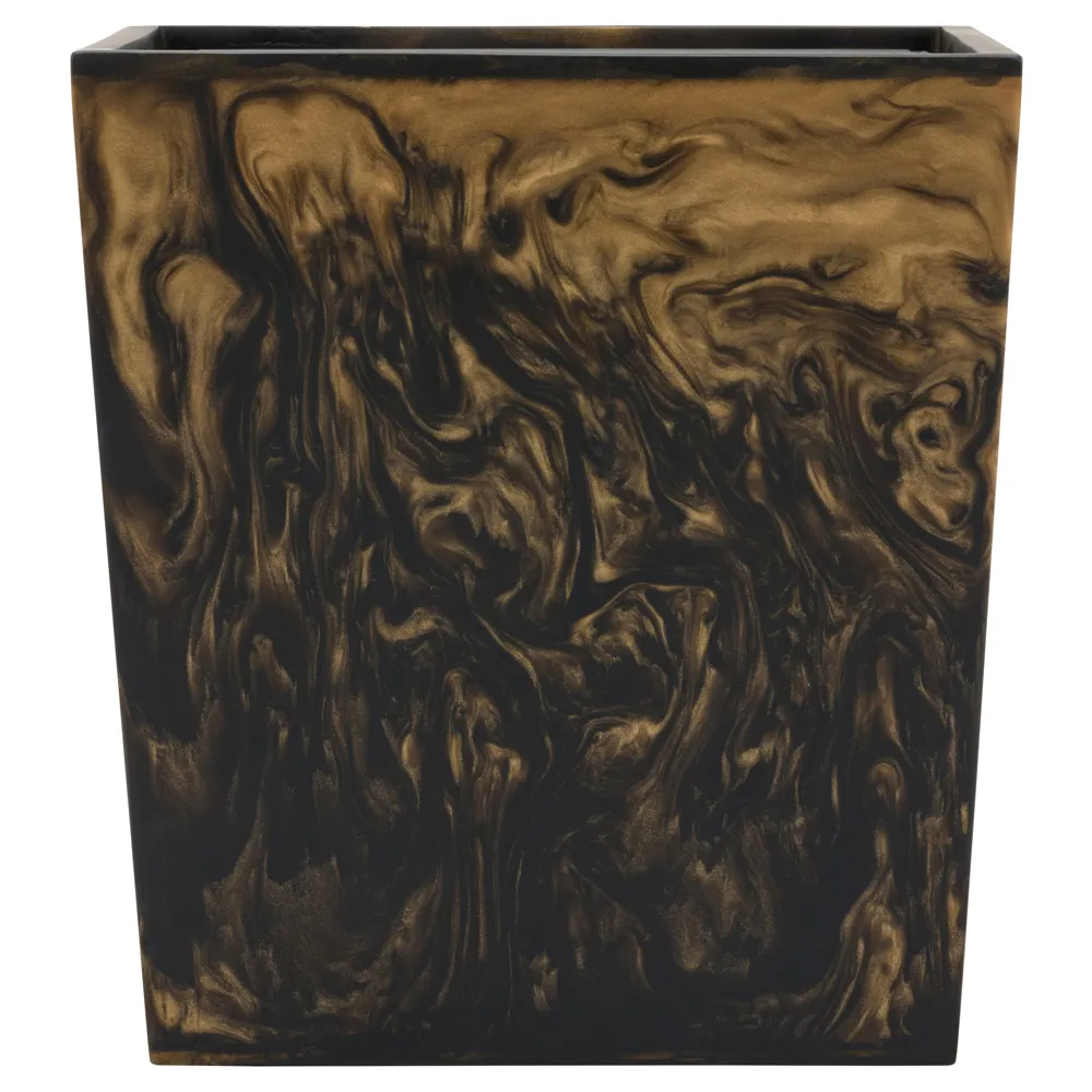 Duluth Rectangular Waste Basket - Black, Resin