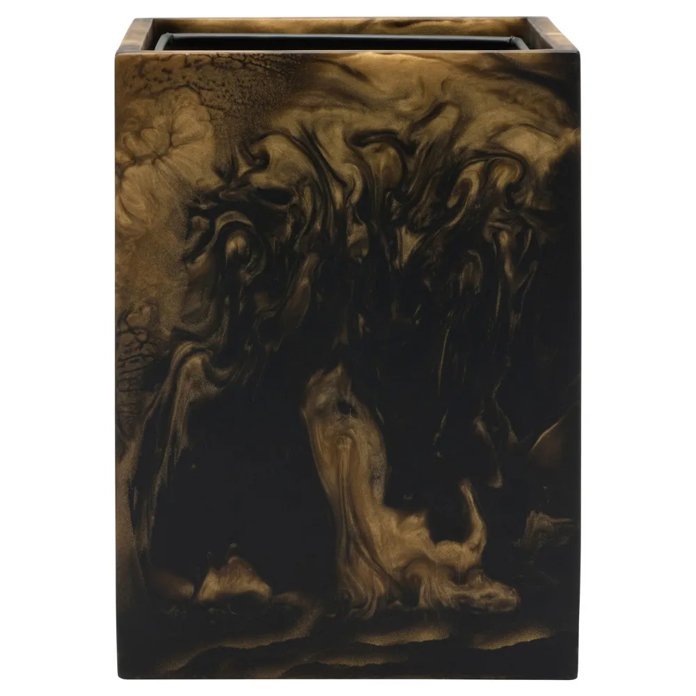 Duluth Square Waste Basket - Black, Resin