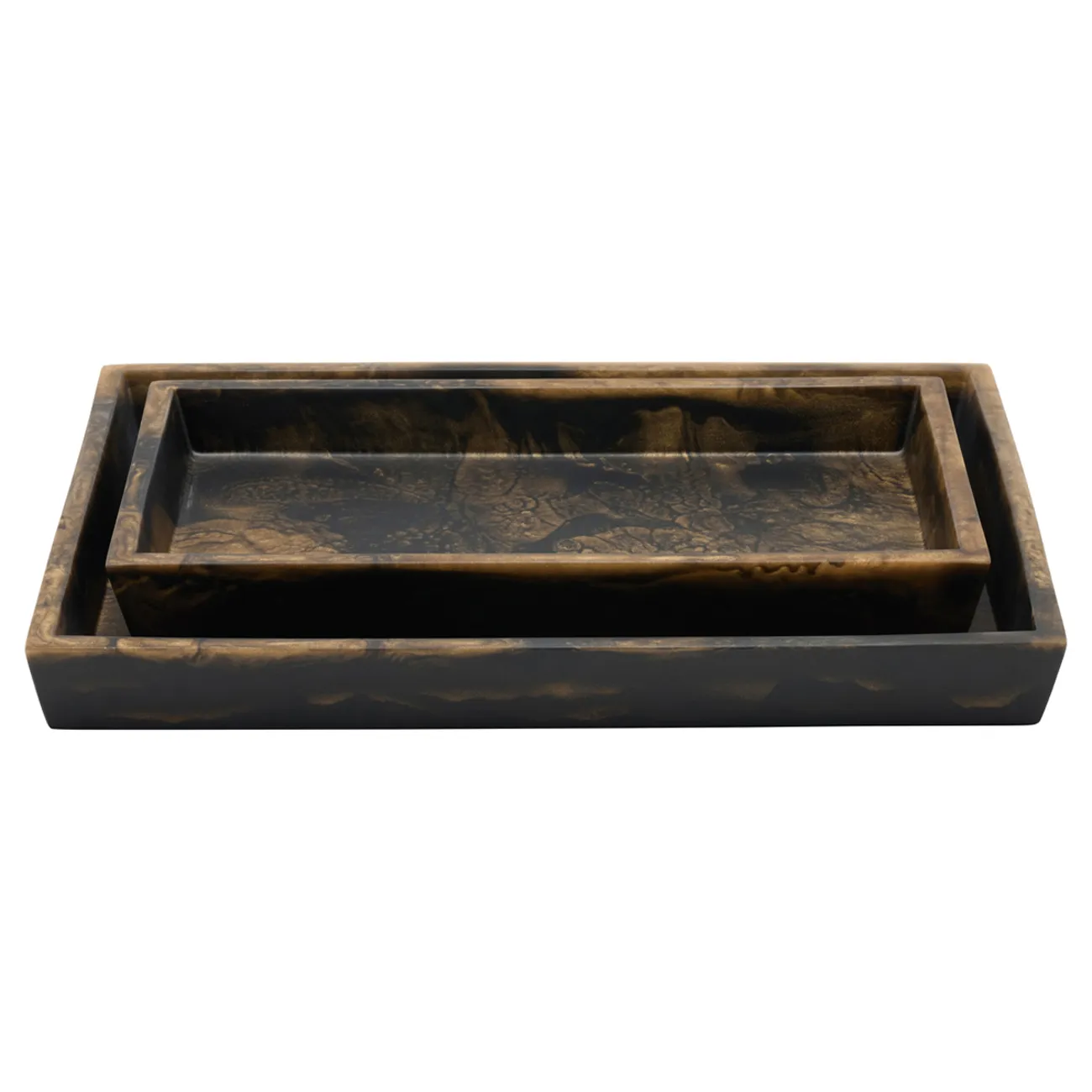 Duluth Tapered Tray Set - Black, Resin