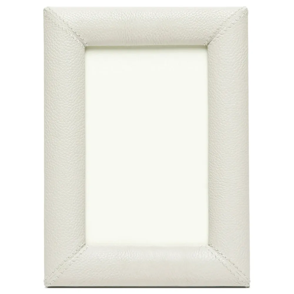 Eton 4x6 Picture Frame - Light Grey, Leather