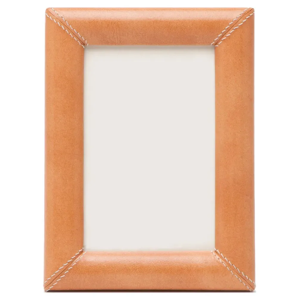 Eton 4x6 Picture Frame - Orange, Leather image