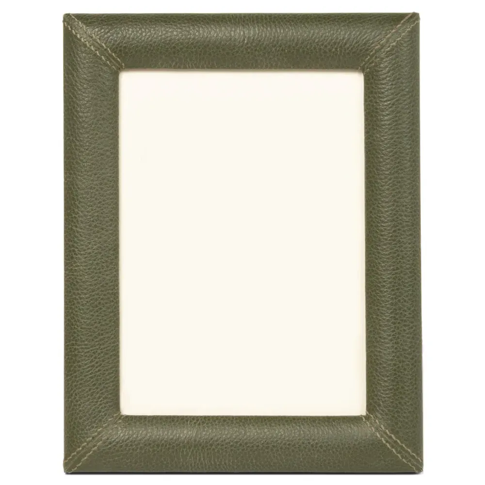 Eton 5x7 Picture Frame - Forest Green, Leather